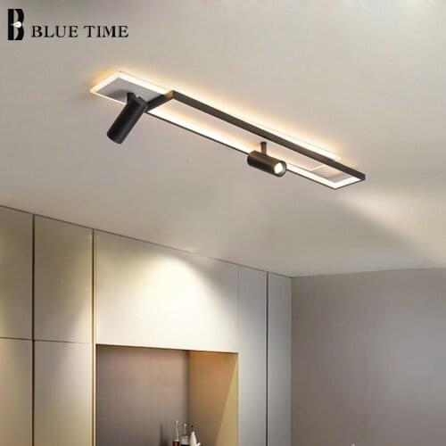 Acrylic Mdoern Ceiling Light Home Black&White Ceiling Lamp For Living Room Bedroom Aisle Corridor Indoor Decoration Led Fixture