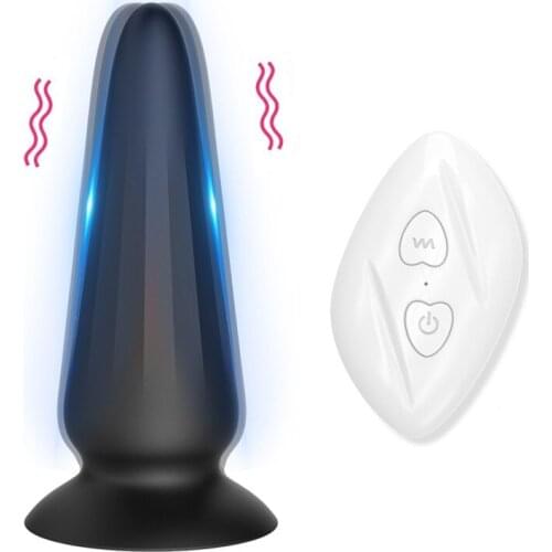 Anal plug vibrator 10 frequency wireless remote control Silicone anal plug Anal prostatic massager Adult sex toys