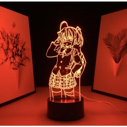 Anime 3D Lamp Takanashi Rikka LED Night Light for Birthday Gift Bedroom Decor Nightlight Love Chunibyo Delusions Dropshipping