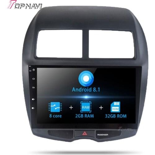 2 din 10.1 Inch Android 8.1 Auto Car GPS Player Radio For Mitsubishi ASX 2013 Stereo Car Vehicle Navigation with map Multimedia