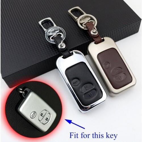 Key Fob Case Bag Holder Box Pack Shell Cover Parts Fit For Toyota Land Cruiser Venza Prado Camry Crown Reiz 3 Button Accessories