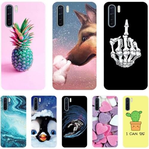 For OPPO A91 Case Silicone Soft Back Cover Case For OPPO A91 Case TPU Flowers Phone Case For OPPO F15 A91 2020 Coque A 91 Funda