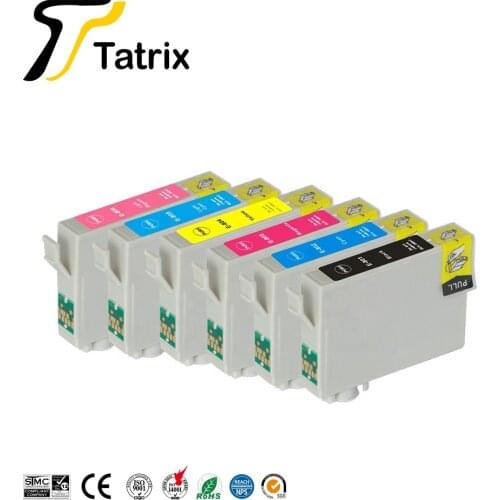 Tatrix 6PK For T0801 T0802 T0803 T0804 T0805 T0806 Ink Cartridge Compatible For Epson Stylus Photo P50 T59 R265 270 285 290 360