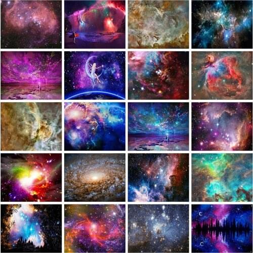Evershine Full Square Diamond Painting Starry Night 5D DIY Diamond Embroidery Scenery Cross Stitch Kit Home Decor Gift