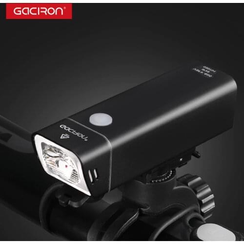 GACIRON 600 lumens Bike Headlight LED Flashlight Wide floodlight rechargeable IPX6 waterproof Cycling Front Lamp Bike Accessory