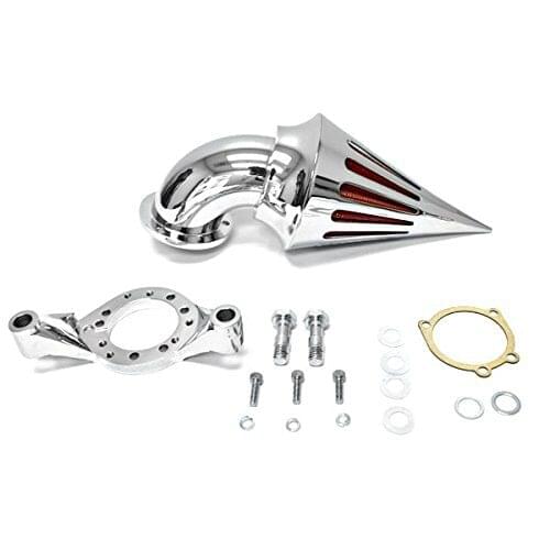 For Harley Davidson CV Carburetor Delphi V-Twin Chrome Billet Aluminum Cone Spike Air Cleaner Kit Intake Filter Motorcycle