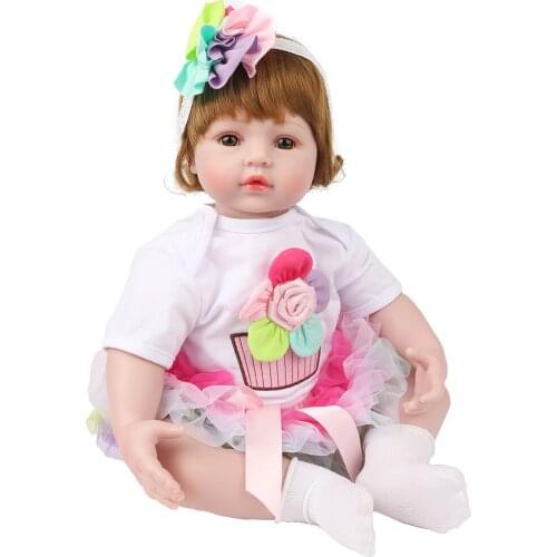 NPK DOLL lovely girl reborn dolls babies silicone reborn baby dolls real alive bebe reborn toddler Toys for child gift