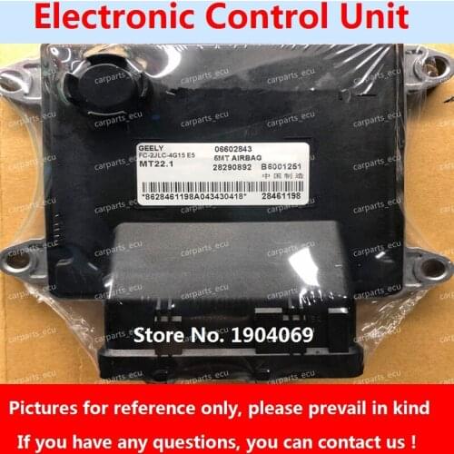 Engine Computer Board B6001251 28290892 28461198 06602843 MT22 ECU B6000986 28357756 06602277 For Geely Gleagle Car