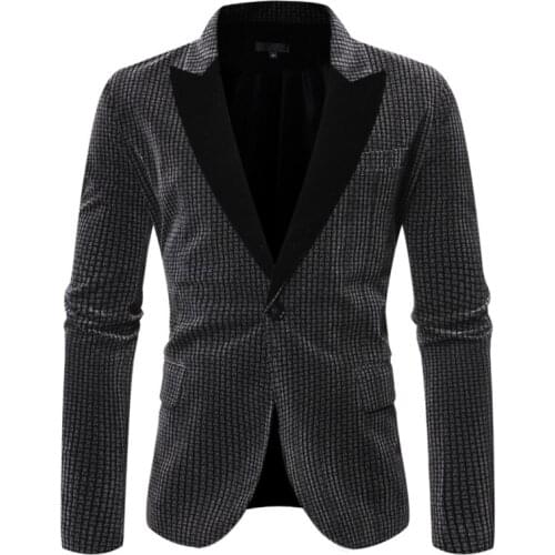 New style Fashion Casual Coat Men Blazers Stage Singers Costume Suit Slim Fit Party Prom Suit Jacket Plus size S-3XL