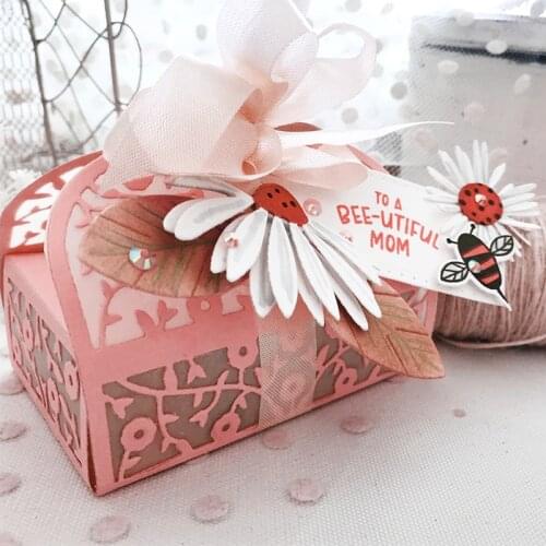 Panalisacraft Lace flower 3D box Metal Cutting Dies for DIY Scrapbooking/Card Making/Kids Fun Decoration Supplies