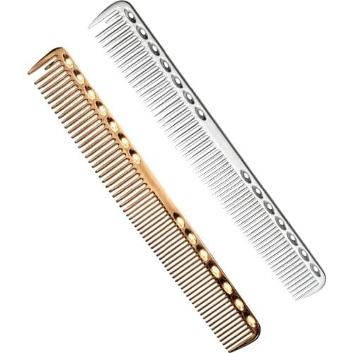 Professional Space Aluminum Hairdressing Cut Comb Durable And Antistatic Barber Haircut Comb In Alunimium Can Use For Long Time