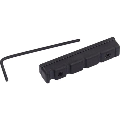 Adjustable Pom Nut Slotted for 5 Strings Bass Guitar Replacement Parts Black