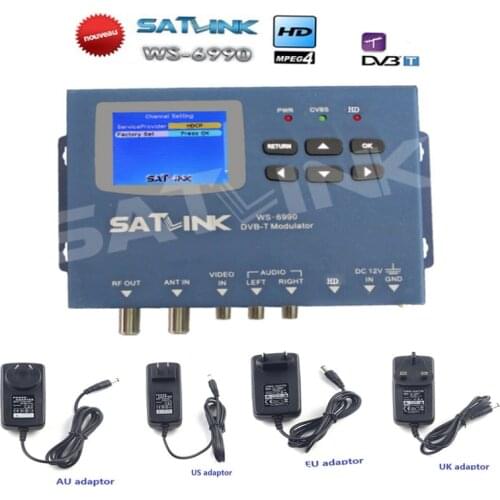 Satlink 6990 WS-6990 Terrestrial Finder 1 Route DVB-T modulator/ AV/ Meter digital finder