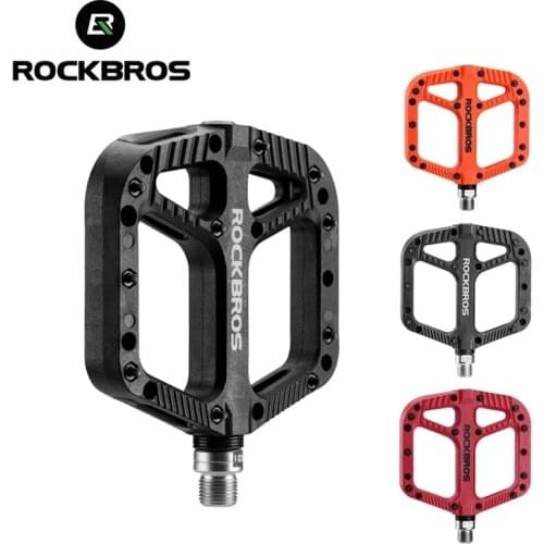 ROCKBROS Ultralight MTB Bicycle Pedal Bike Pedals Road Cycling Pedals Flat Platform Riding Pedal Bicycle Parts Accessories