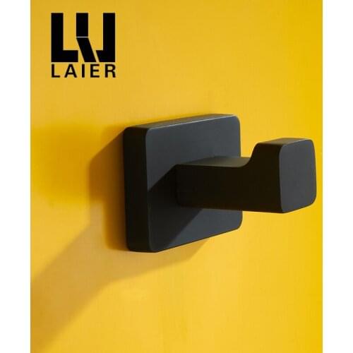 Vidric black Towel hook Oil Rubbed Bronse Clothes Hanging Robe Hooks Bathroom Accessories Wall mounted