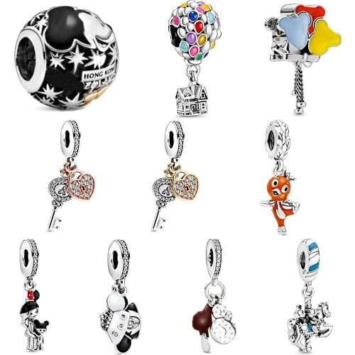 NEW 100% 925 Sterling Silver 2020 Mothers Day Collection Preview Pendant Charm Fit DIY Women Original Bracelet Fashion Jewelry