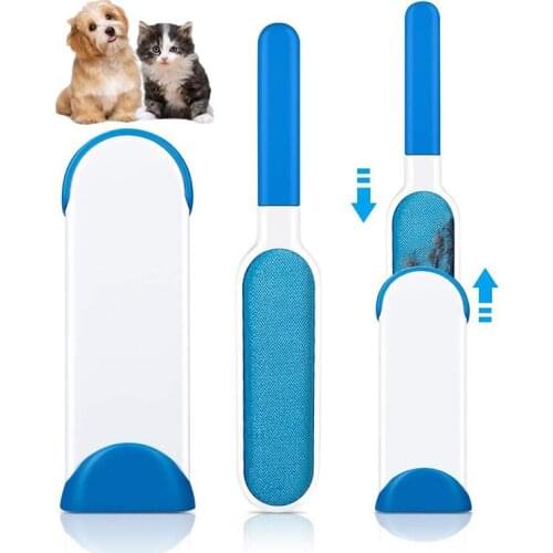 1pcs/2pcs Cleaning Brushes Tool Clothes Pet Hair Remover Anti-static Brush Magic Fur Reusable Dust Brush Large Sticking Roller