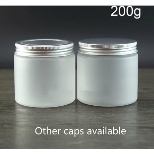 10pcs 7oz Matte Plastic Bottle 200g Empty Cosmetic Frost Jar Refillable 200ml Body Lotion Cream Cookie Candy Containers