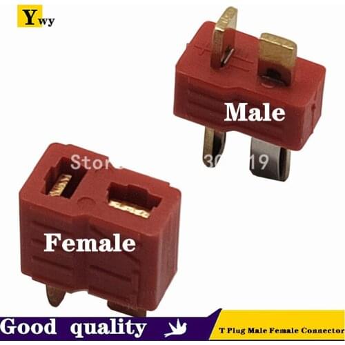 10PCS/LOT T Plug Male Female Connector ESC RC Lipo Battery Helicopter For Deans 5Pair T Type Male Female Adapter Connector