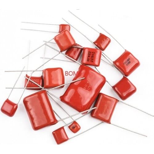 10PCS 63V 100V 250V 400V 450V 630V 2000V CBB Polypropylene film capacitor 101 103 104 105 125J 221 222 223 224 225 332 333 334