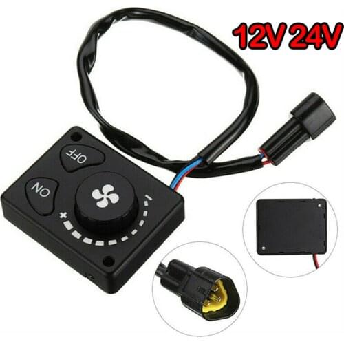 12V 24V Car Camper Trailer Truck Diesel Air Heater Parking Heater Remote Controller Monitor Switch Board Black Car Accessories