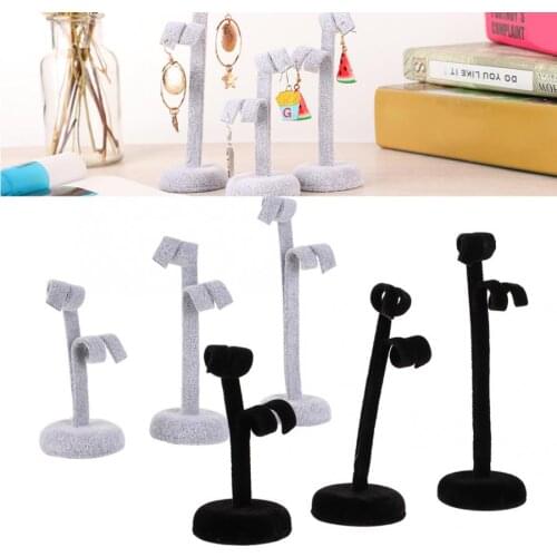 3pcs/Set Desk Decor Ornament Ear Stud Earrings Bracelet Necklace Jewelry Display Stand Storage Jewellery Organizer Rack Holder c