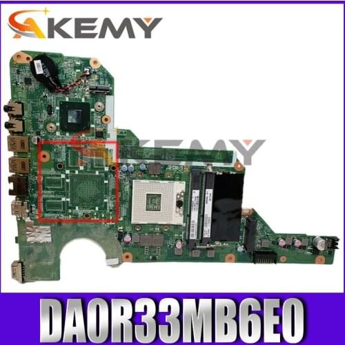 AKemy Laptop motherboard For HP Pavillion G4 G6 G7 G4-2000 G6-2000 G7-2000 Mainboard DA0R33MB6E0 680568-001 680568-501