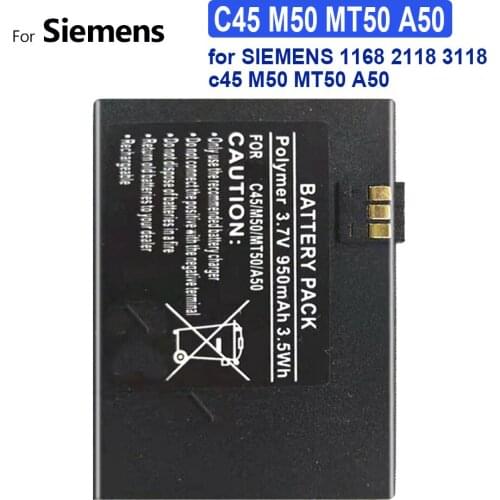 Mobile Phone Battery 950mAh for SIEMENS 1168 2118 3118 c45 M50 MT50 A50