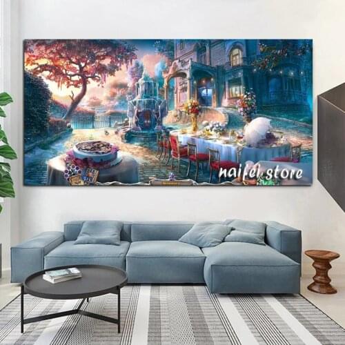 Full Square/Round Drill 5D DIY Diamond Painting Maze Forbidden Garden Landscape Embroidery Cross Stitch Home Decor Dream Palace