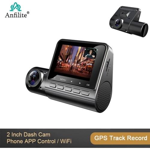 Car Dash Cam recorder Car DVR full HD 1080P dual lens GPS Module track recorder WiFi Parking Monitor