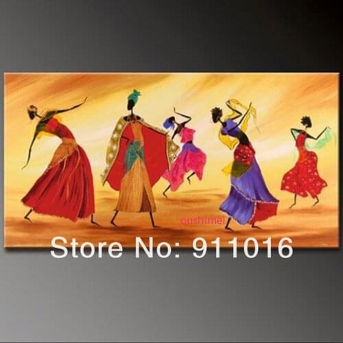 Free Shipping Home Decor Modern Picture Indian Dancer Character For Lover On Canvas Oil Painting Handmade Wall Art Pictures