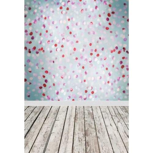 Bokeh Photography Backdrops Wooden Floor Petals Backgrounds for Photo Studio Baby Shower Portrait Photo Shoot Vinyl Cloth Custom