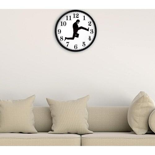 Clock Ministry Of Silly Walks Clock Durable Timer No Ticking Or Humming Rugged Easy To Install For Home Study Office Decoration