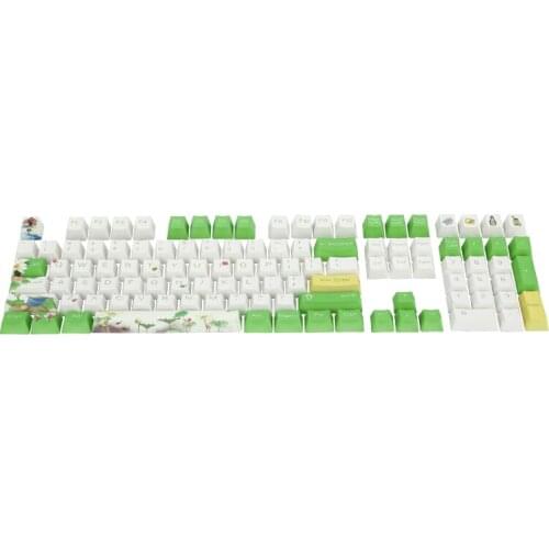 108key PBT Ahegao Keycaps Dye Sublimation Hot Swappable OEM Profile For Cherry Mx Gateron Kailh Switch Mechanical Keyboard