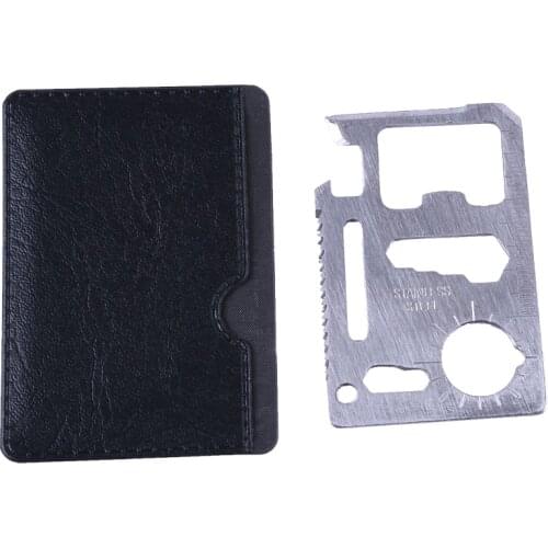 11 in 1 Multifunction Credit Card Knife Swiss Knife for Outdoor Camping Survival Hunting Military SOS Pocket Army Knife Tools