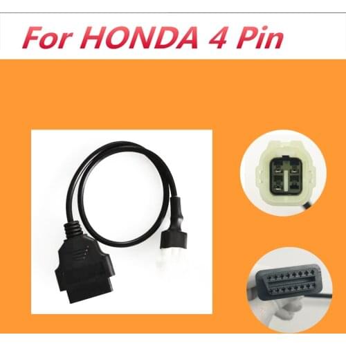 Motorcycle 4 Pin OBD2 Diagnostic Code Reader Adapter Scanner CABLE for HONDA
