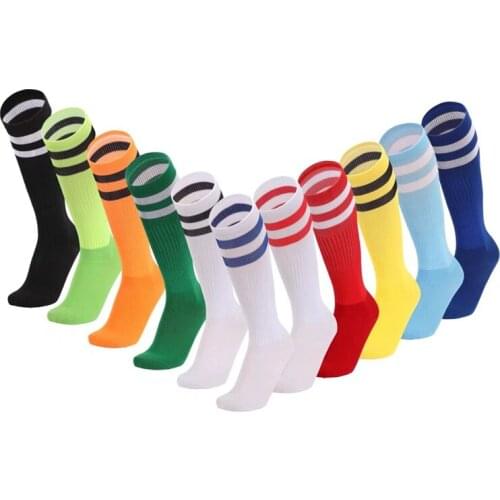 Men Women Football Stockings Sports running basketball Soccer stripe Stocking Long Socks Knee-High Quick dry Thin Socks