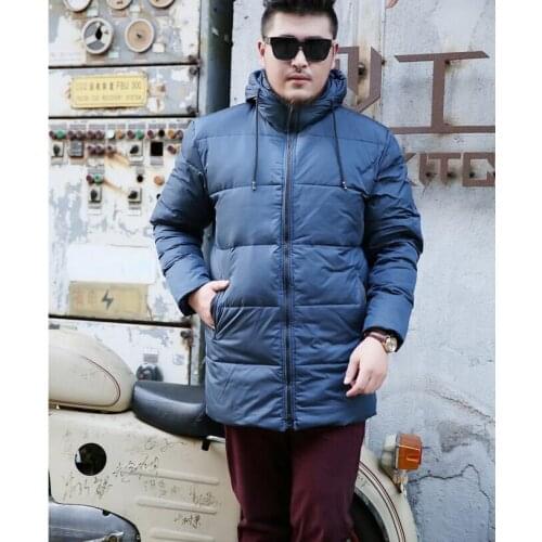 Mens Down Coat Hooded Winter Coat Winter Down Jacket For Men Custom Made Plus Size Thick WinterJacket