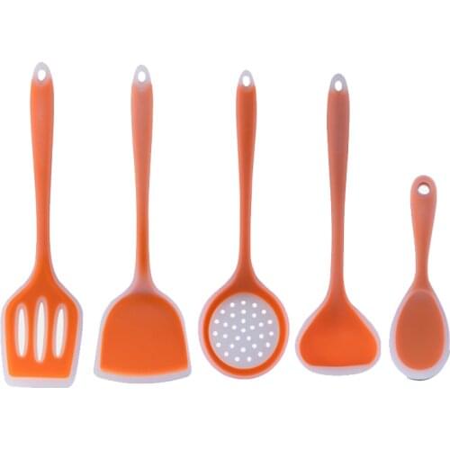 5Pcs Cooking Tools Set Kitchen Accessories Silicone Non-Stick Temperature Resistance Cookware Kitchen Tools