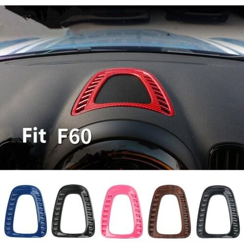 Wood Grain Car Dashboard Air Vent Outlet Cover Trim Styling ABS Sticker Decal For Mini Cooper New Countryman F60 2017