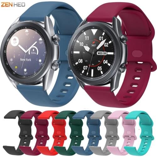 Silicone Strap For Samsung Galaxy Watch3 41mm 45mm Replacement Watchband For Samsung Galaxy Watch 42mm 46mm/Galaxy Watch 3