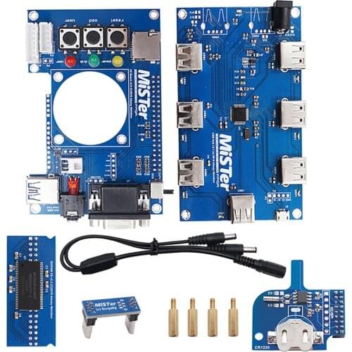 Manual Welding Mister-USB Hub v2.1 Board For Mister FPGA 7 USB Ports IO Board for Terasic DE10-Nano Accessories
