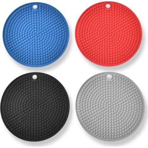 Silicone Non-slip Placemat coaster table dinne Round pads Table Mats Pads Home Decor high temperature induction cooker mat
