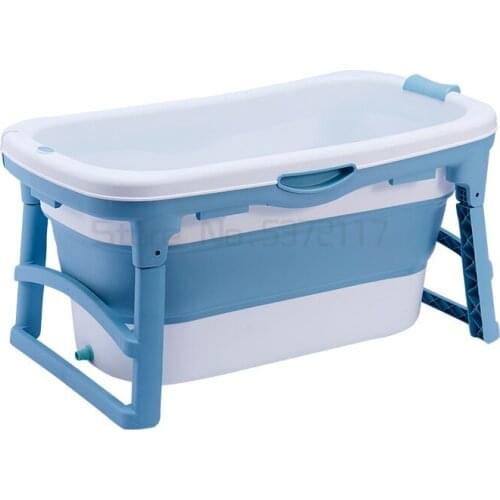 Foldable adult bathtub thickened bathtub household oversized bathtub full body adult bathtub
