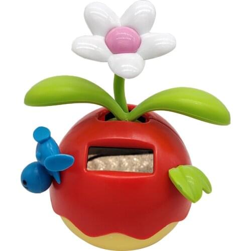 Solar Powered Swinging Dancing Flower Home Desk Car Ornament