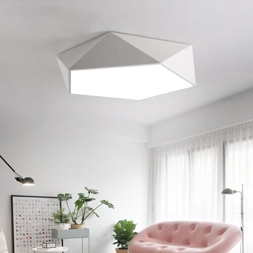 Modern contracted ceiling light living room, bedroom, study LED geometric stereo ceiling light creative personality modern