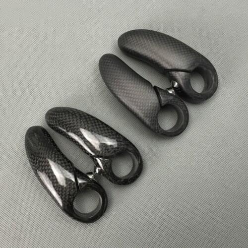 Super Light Ergonomics 3k Carbon Fibre Mountain Bicycle Handlebar Ends 22mm Matte Black Cycling MTB Bike Bar Ends 85g