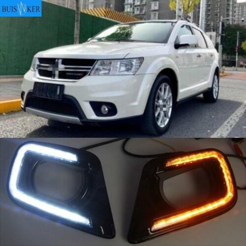 For FIAT Freemont for Dodge Journey 2014-2016 LED DRL Daytime Running Light Daylight Signal lamp car-Styling lights
