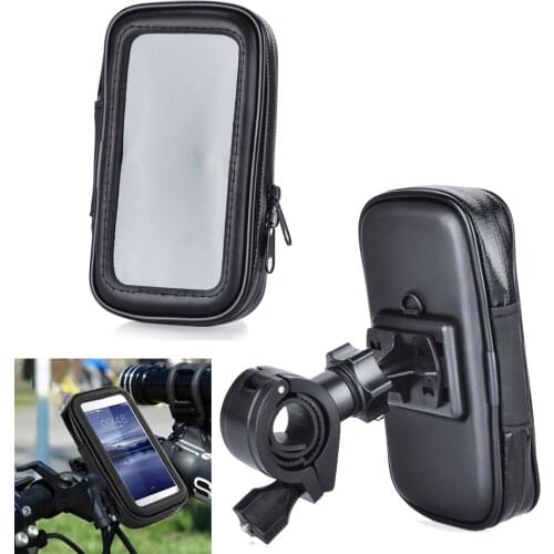 Universal Bicycle Motorcycle Phone Holder Bag Waterproof Cell Phone Handlebar Mount Stand Support Bag For FOR Honda BMW Yamaha