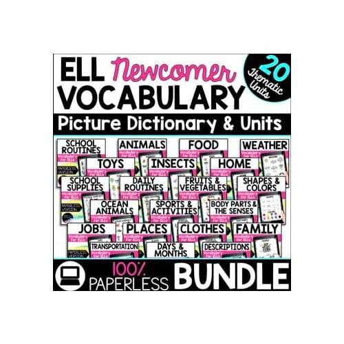 20 Newcomer Activities and Picture Dictionary Learning PDF Electronic File